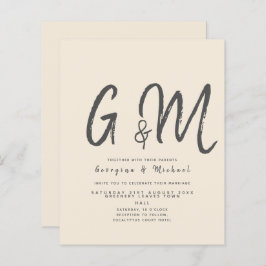 Magnolia Cream Modern Wedding Typography