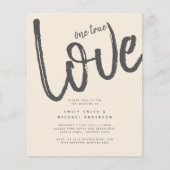 Magnolia Cream Modern Wedding Typography (Voorkant)