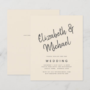 Magnolia Cream Modern Wedding Typography