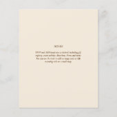 Magnolia Cream Modern Wedding Typography (Achterkant)