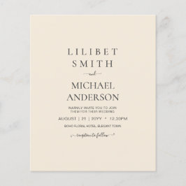 Magnolia Cream Modern Wedding Typography