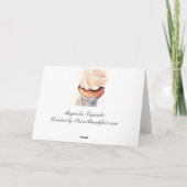 Magnolia Cupcake Kaart (Achterkant)
