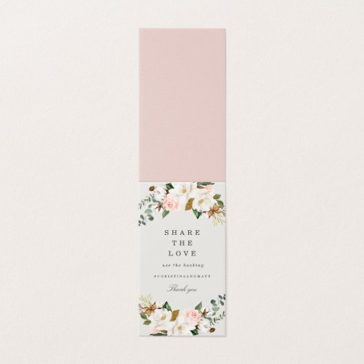 Magnolia Deel de Liefde Tafel Teken Kaart (Buitenkant ongevouwen)