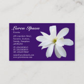 Magnolia - Deep Paars 330066 Visitekaartje (Achterkant)