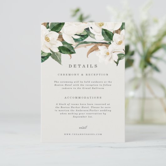 Magnolia Details Kaart (Staand voorkant)