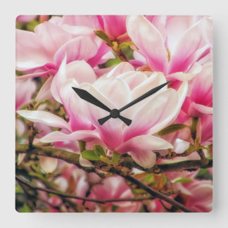 Magnolia Dream Vierkante Klok