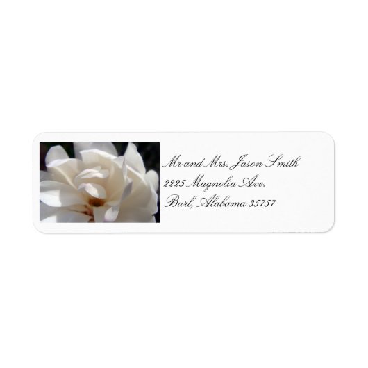 Magnolia Dream Wedding 2 Adresetiket Etiket (Voorkant)