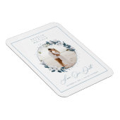 Magnolia & Dusty Blue Circle Foto van Save The Dat Magneet (Rechterzijde)