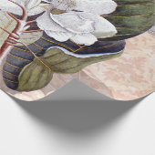 Magnolia Elegante Botanische Collage Cadeaupapier (Hoek)