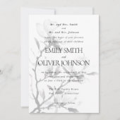 Magnolia Elegante Klassieke Trouw Ouders Host Kaart (Voorkant)