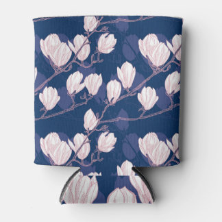 Magnolia Elegantie: Navy Spring Bloom Blikjeskoeler