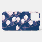 Magnolia Elegantie: Navy Spring Bloom Case-Mate iPhone Case (Achterkant (horizontaal))