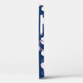 Magnolia Elegantie: Navy Spring Bloom Case-Mate iPhone Case (Achterkant / Links)