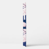 Magnolia Elegantie: Navy Spring Bloom Case-Mate iPhone Case (Achterkant / Rechts)