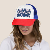 Magnolia Elegantie: Navy Spring Bloom Trucker Pet (In situ)