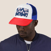 Magnolia Elegantie: Navy Spring Bloom Trucker Pet (In situ)