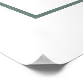 Magnolia en bladgroene bruidstheetafel welkomstbor poster (Hoek)