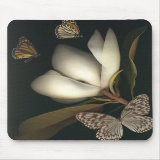 magnolia en butterflies mousepad 1 muismat
