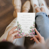 Magnolia en Eucalyptus Huwelijksuitnodiging Kaart