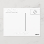 Magnolia en Iris Schilderachtig Inspirerend Briefkaart (Achterkant)