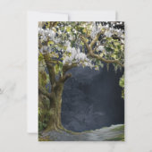Magnolia en Moss Southern Evening Bruiloft Kaart (Achterkant)