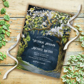 Magnolia en Moss Southern Evening Bruiloft Kaart