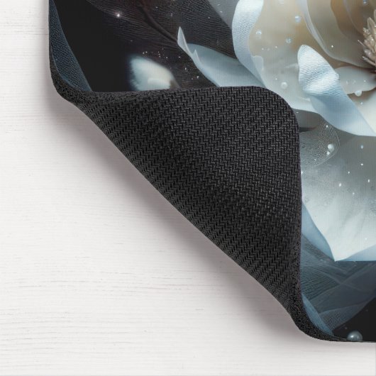 Magnolia en parels muismat (Hoek)