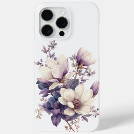 Magnolia en rozemarijn waterverf Case-Mate iPhone case (Achterkant)