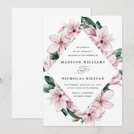 Magnolia & Eucalyptus | Bloemstuk Trouwkaart Kaart
