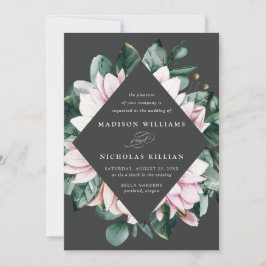 Magnolia & Eucalyptus | Bloemstuk Trouwkaart Kaart