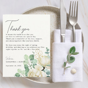 Magnolia Eucalyptus Dank U Ontvangstkaart Briefkaart