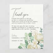 Magnolia Eucalyptus Hartelijk dank Receptie Kaart (Voorkant)