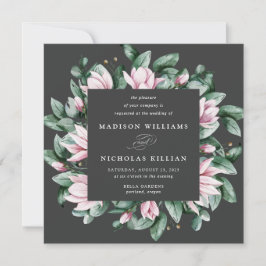 Magnolia & Eucalyptus | Vierkant Trouwfeest Kaart