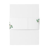 Magnolia Eucalyptus Waterverf Elegant Weddenschap Uitnodigingen Wikkel (Achterkant Voorbeeld)