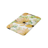 Magnolia Eucalyptus: Waterverf naadloze print Badmat (Gekanteld)