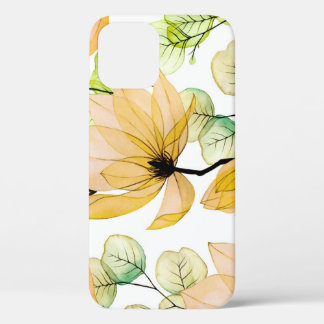 Magnolia Eucalyptus: Waterverf naadloze print Case-Mate iPhone Case
