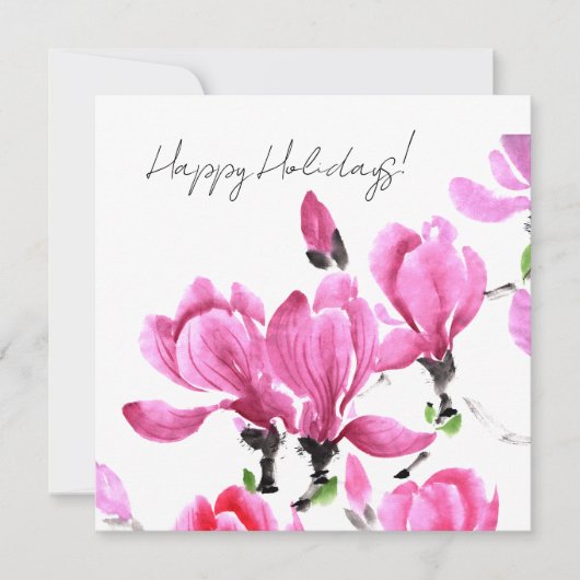 Magnolia Feestdagenkaart (Voorkant)
