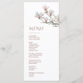 Magnolia Fijn Kunst Bloem Menu (Voorkant)