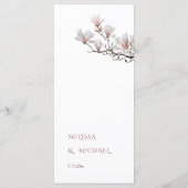 Magnolia Fijn Kunst Bloemstuk Menu (Achterkant)