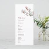 Magnolia Fijn Kunst Bloemstuk Menu (Staand voorkant)