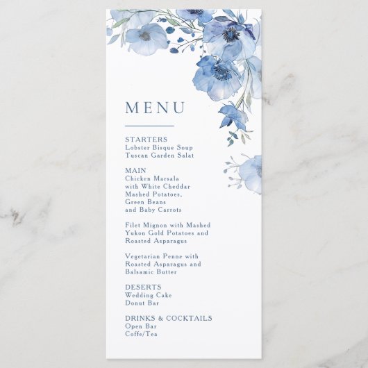 Magnolia Fijn Kunst Bloemstuk Menu (Voorkant)