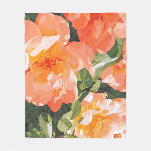 Magnolia Fleece Deken (Voorkant)