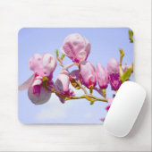 Magnolia Floral Botanical Blossom Chic Mou Muismat (Met muis)