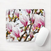 Magnolia Floral Botanical Blossom Chic Mou Muismat (Met muis)