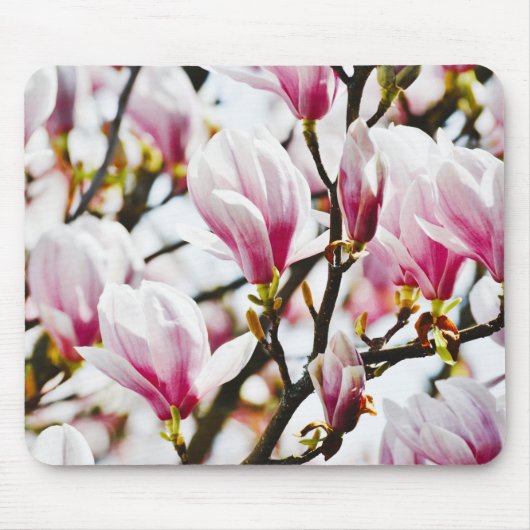 Magnolia Floral Botanical Blossom Chic Mou Muismat (Voorkant)