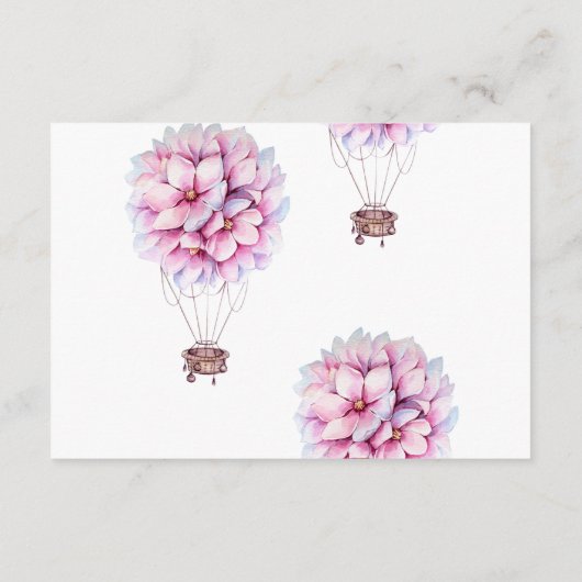 Magnolia Floral bruiloft accommodaties Informatiekaartje (Achterkant)