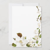 Magnolia Floral Couples Shower Kaart (Achterkant)