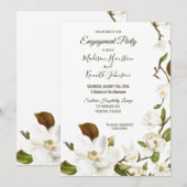 Magnolia Floral Couples Shower Kaart (Voorkant / Achterkant)