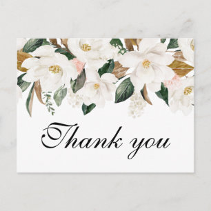 MAGNOLIA FLORAL   Dank jullie trouwkaart Briefkaart