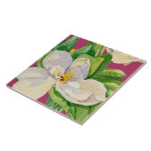 Magnolia Floral Decorative Kitchen Art Tile Design Tegeltje (Zijkant)